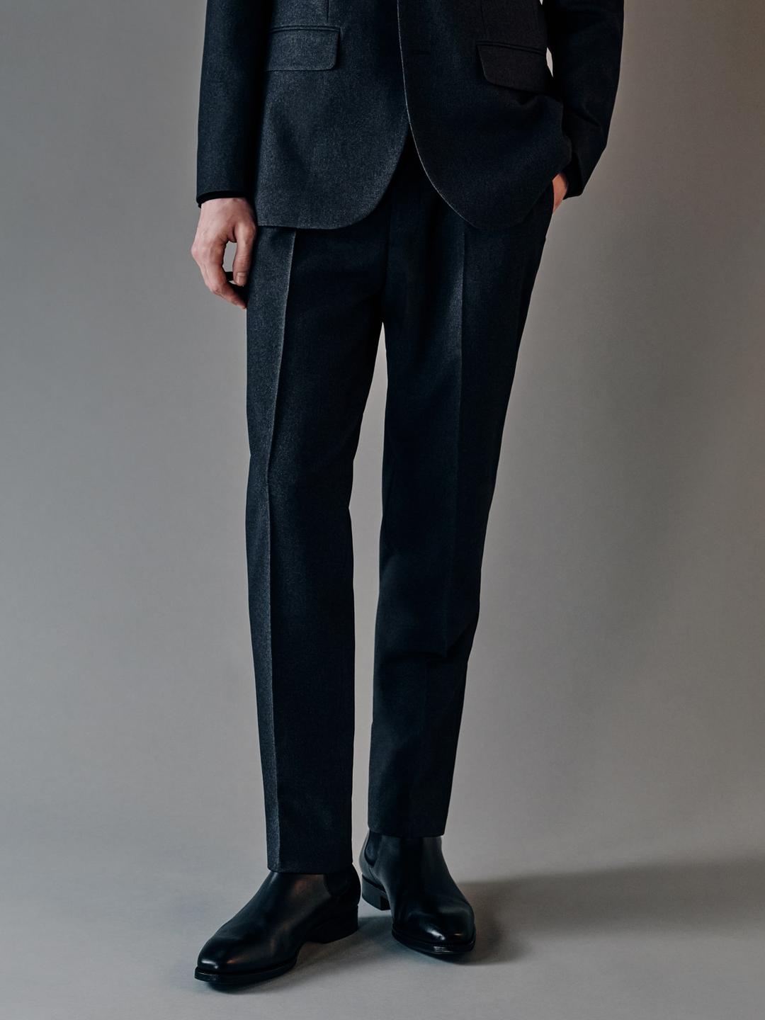 [三無衣服] 스트레치 셋업 슬랙스  -  애쉬