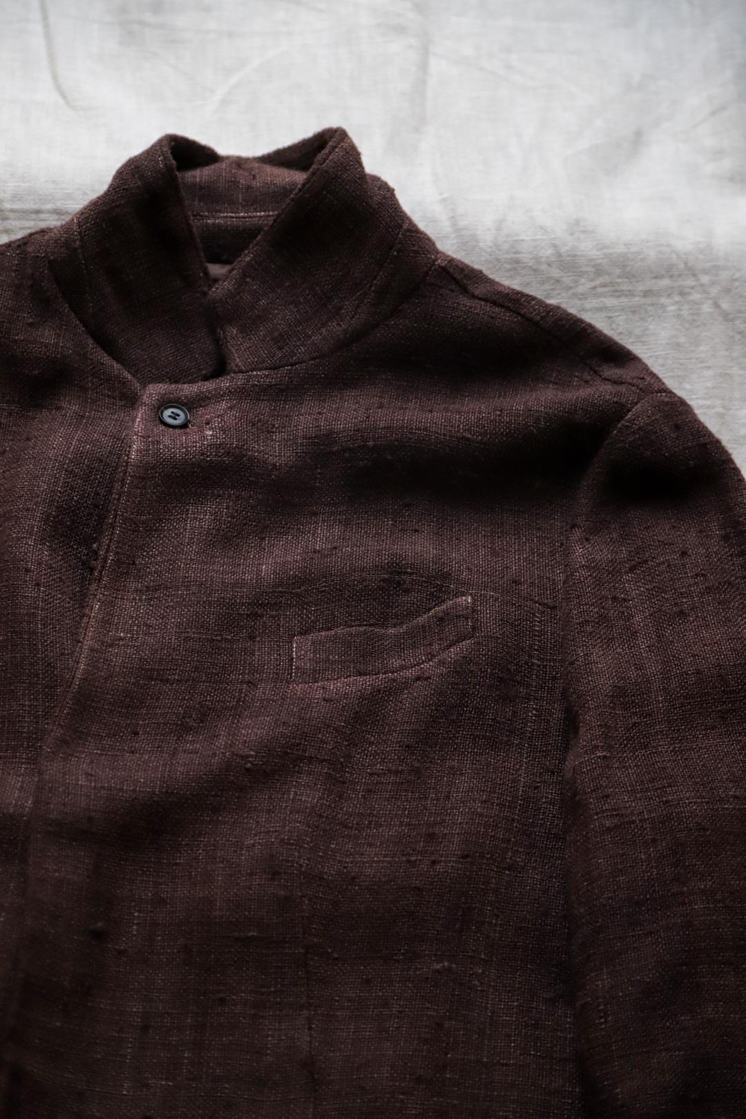 어템트 프로젝트 11 Attempt Project 11 - Tussah  Blazer - Brown