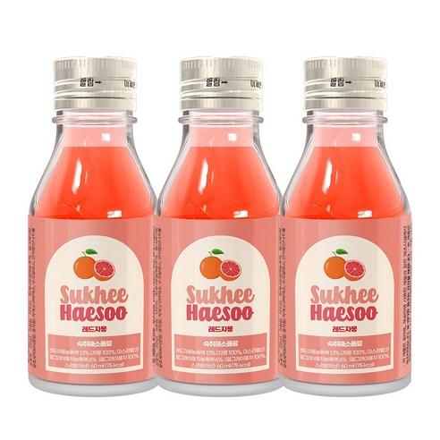숙취해소음료 숙희해수 레드자몽, 60ml, 125g, 3개 - 숙취해소음료 | 쿠팡