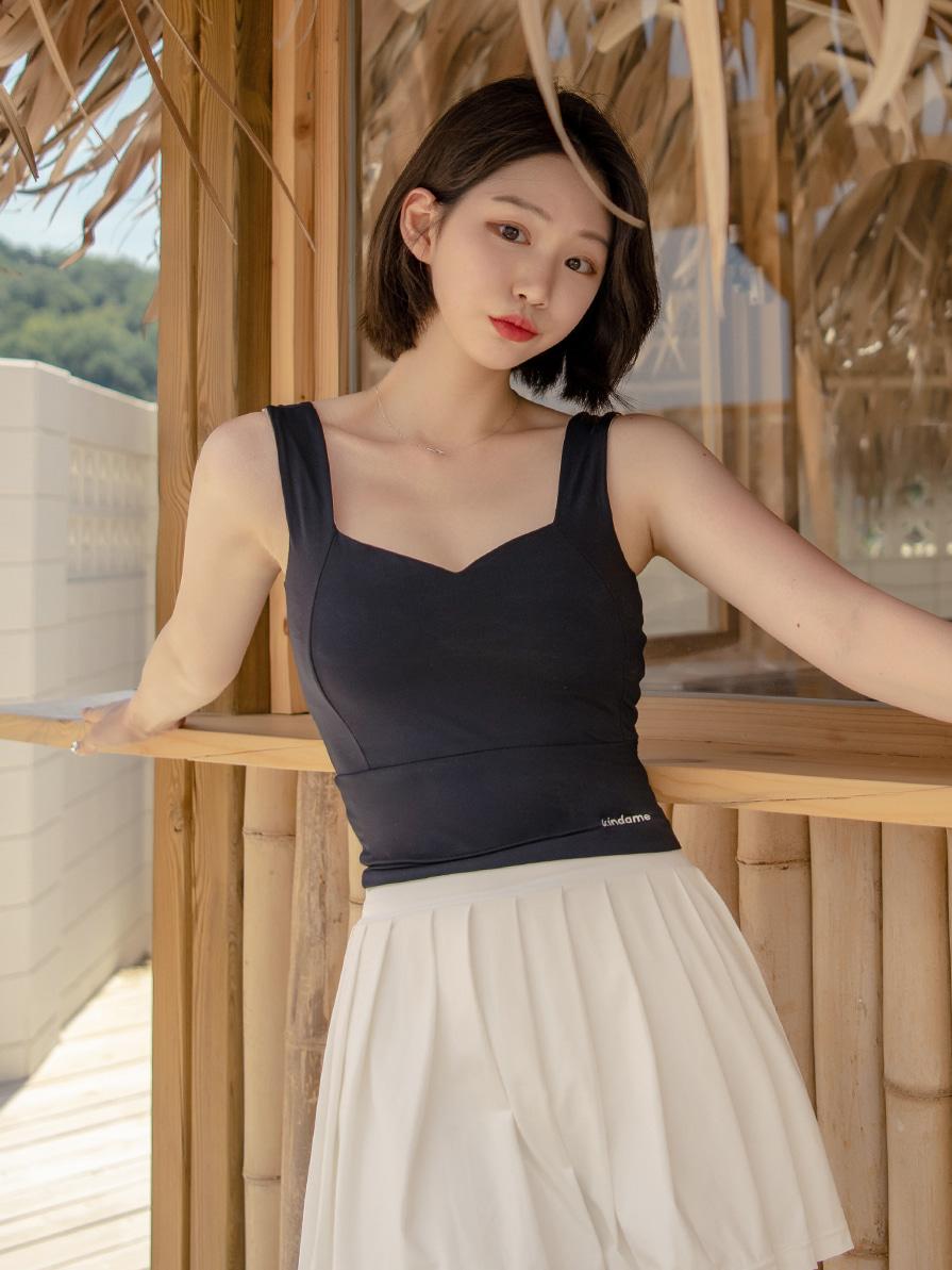 카인다미 TT 튤립 나시_블랙