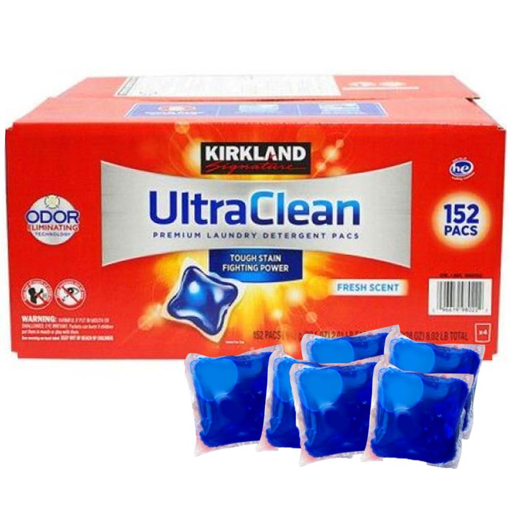 커클랜드 울트라클린 152팩 캡슐 세제 팩 세탁세제 대용량