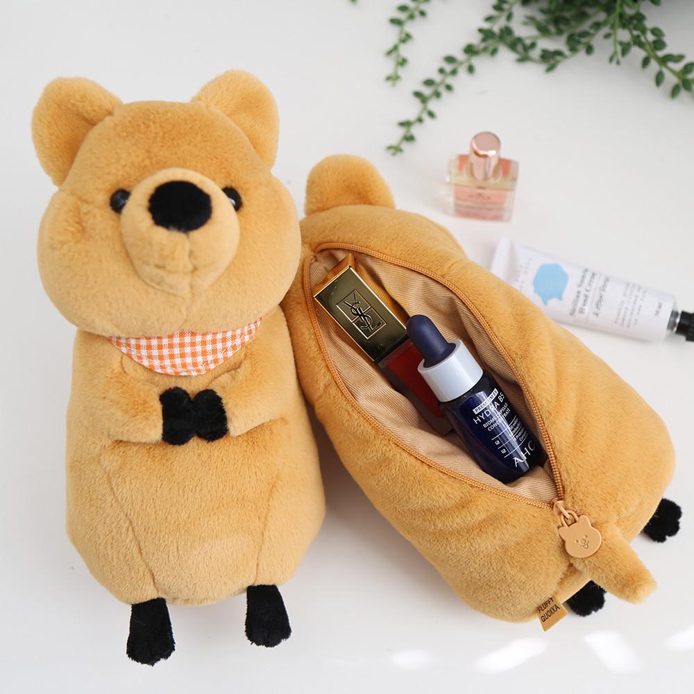 모찌타운 플로피 쿼카 필통 다용도 롱 파우치