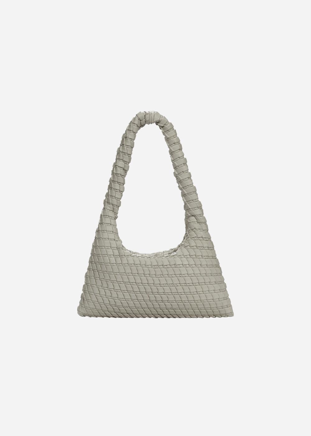 Textured Hobo Bag Small Vanilla