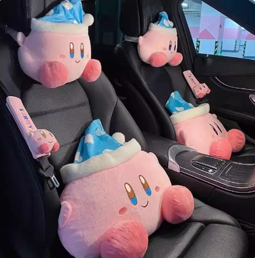 별의 커비 인형 안전벨트 커버 커비 목베개 자동차 꾸미기