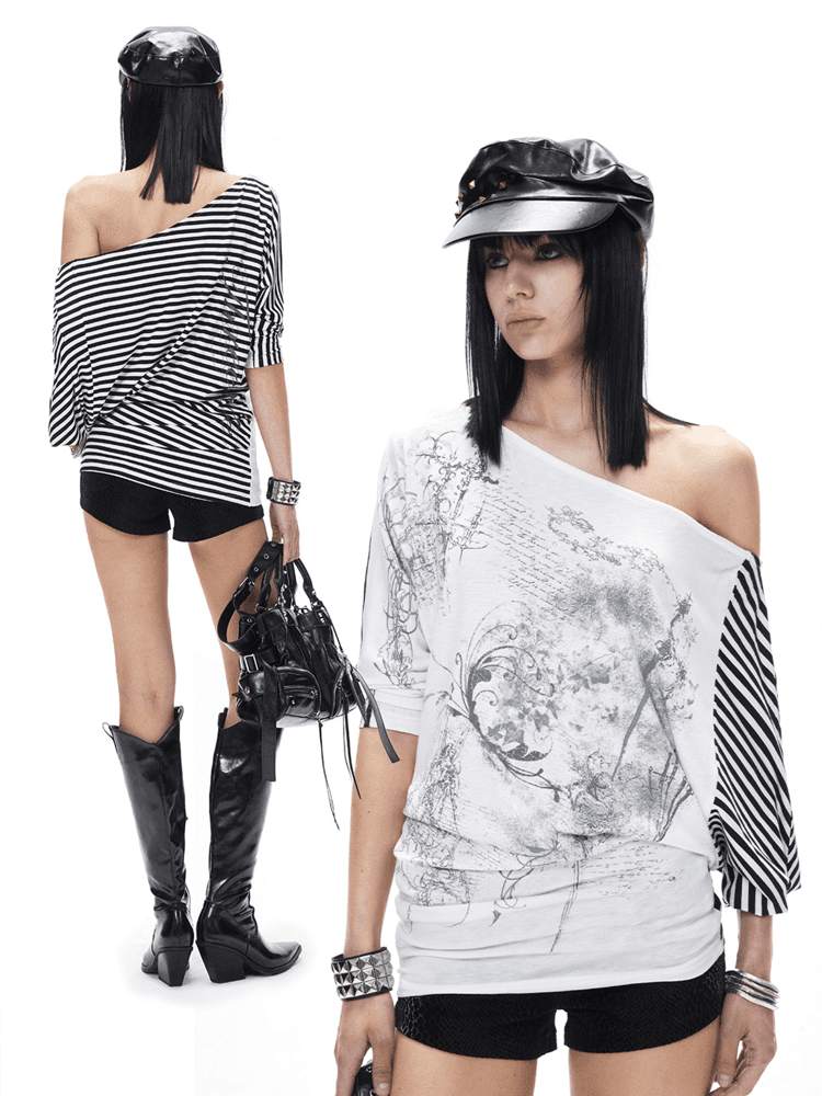 3MODE Double-sided off-shoulder top