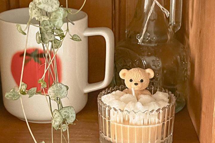 곰돌이 오브제 캔들 인테리어 소품