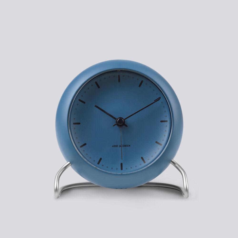 [Arne Jacobsen Clocks] AJ Table Clock City Hall Stone Blue