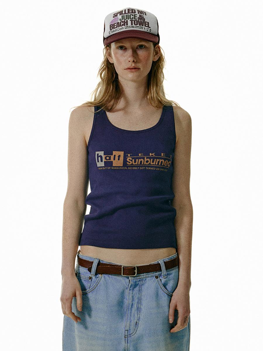 Sunburned Sleeveless Navy