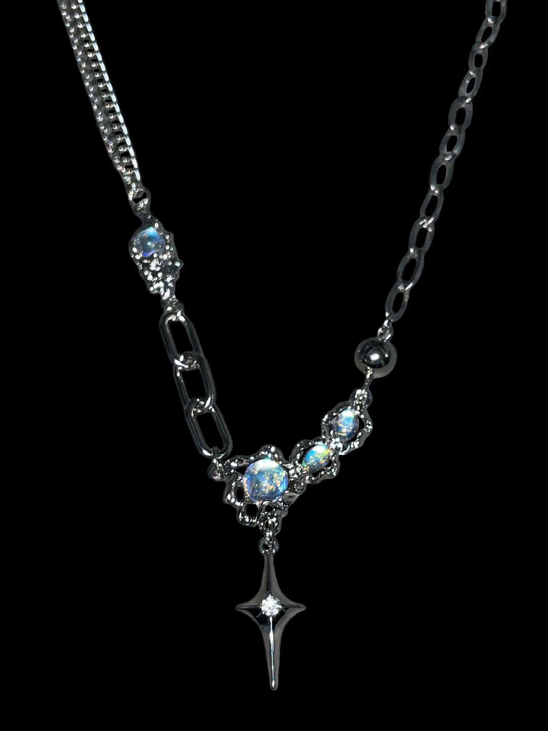 •• BLUE TWIST CHOKER 2 •• (Surgical Steel)