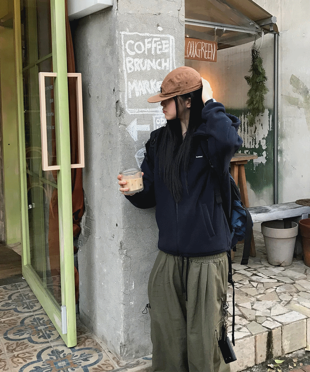 (안감 퍼) WS Basic Hood Fleece jumper