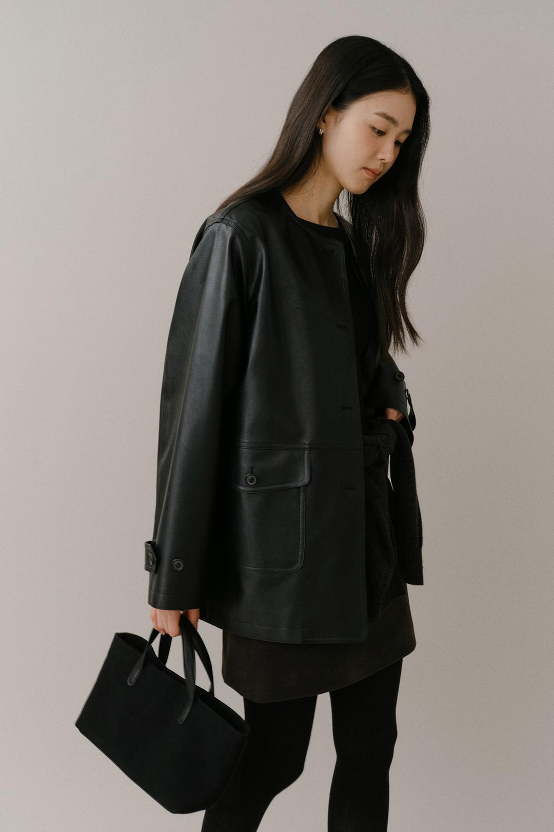 Mui Jacket (Leather Ver.) / Black