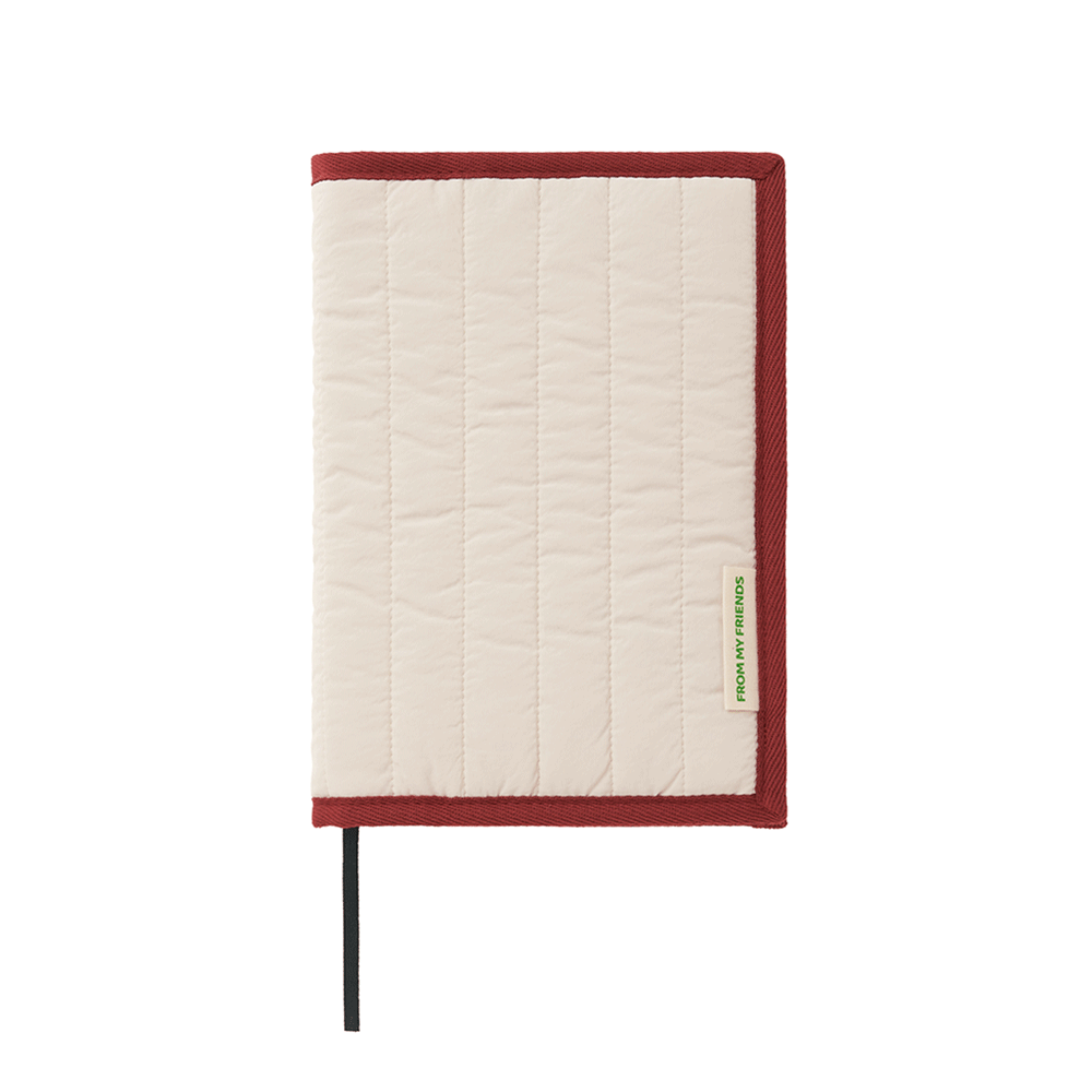 누빔 프레임 북커버 ( 버건디레드 )