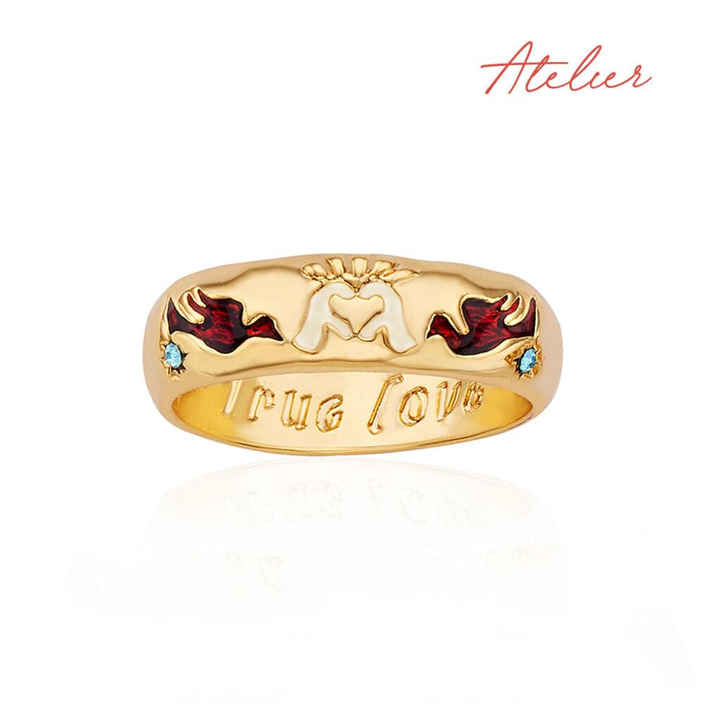 [YLYL Atelier] Fede ring Silver, AMBER (Gold plated)