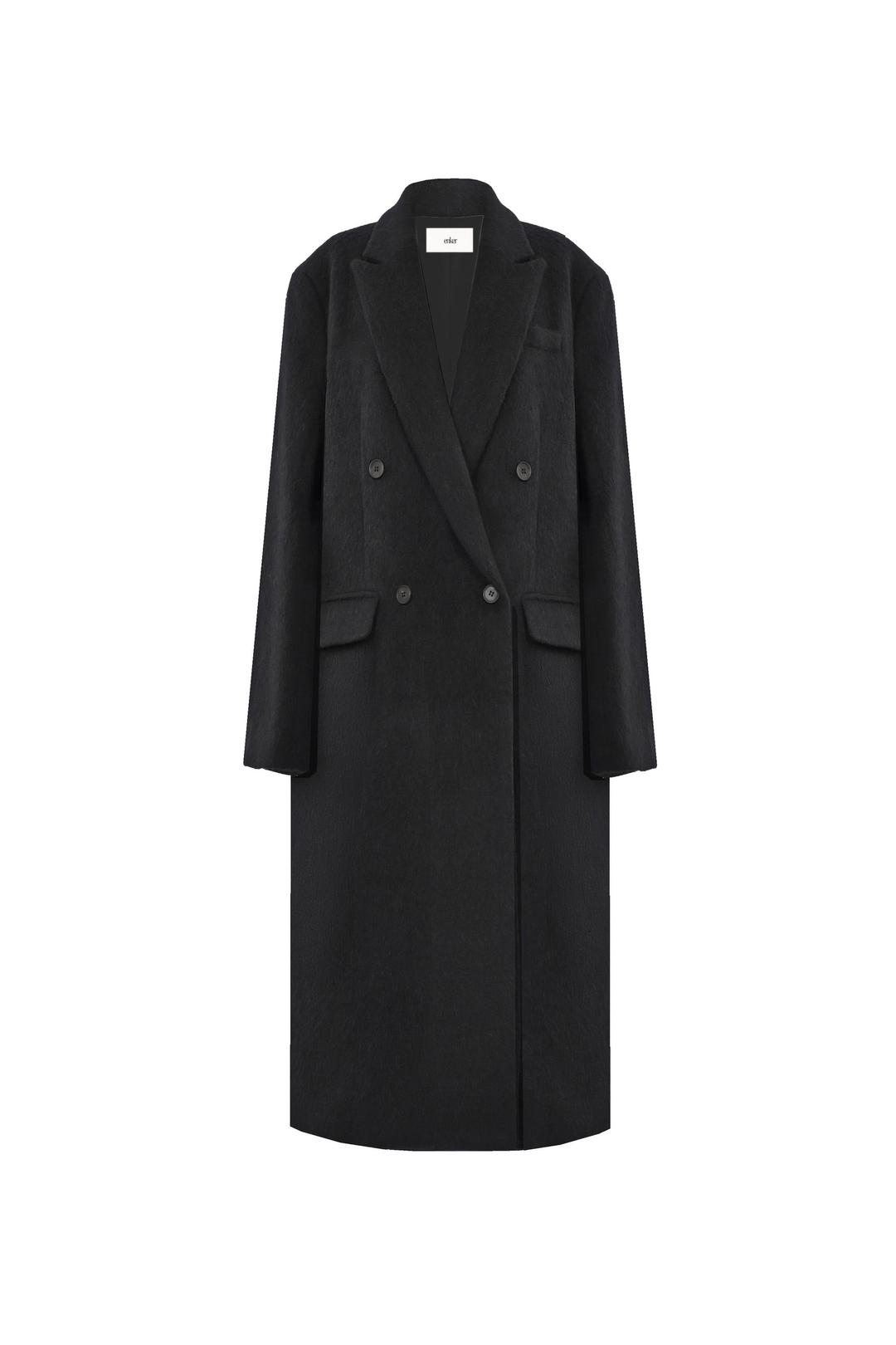 ALPACA TAILORED DOUBLE-OVERsized COAT [FABRIC BY JAPAN]