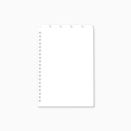 바인더 인덱스 세로형 A5 20공 6공