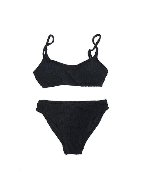 wrinkle bikini (black)