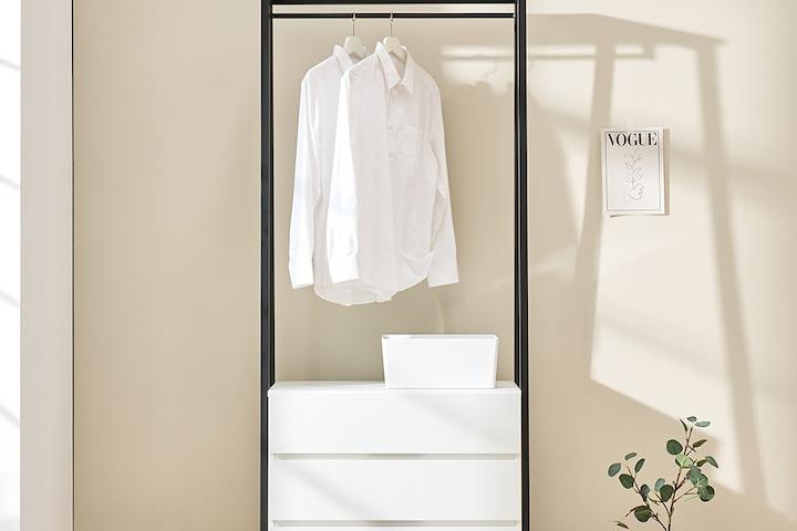 베르 이동식 3단 800수납 서랍 행거