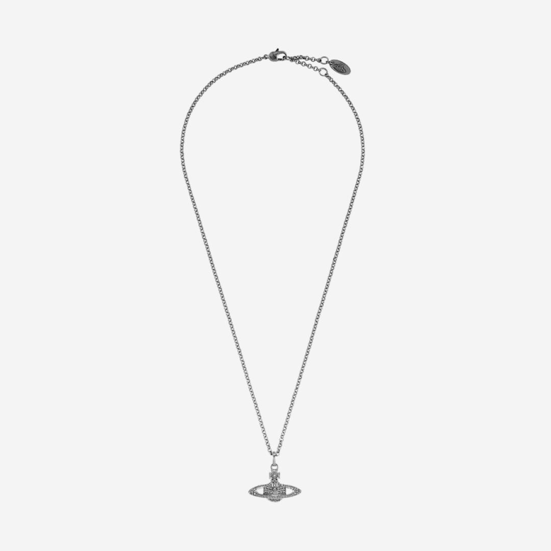 Vivienne Westwood Mini Bas Relief Pendant Gun Metal