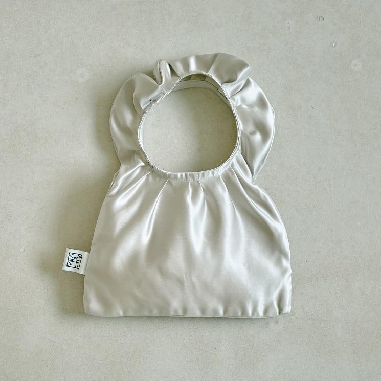 silk frill tote bag (2colors/S,M)