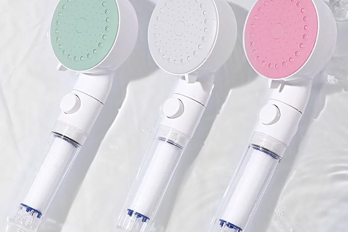 물쎈 블라썸 3기능 정수필터 샤워기+필터2개 3colors