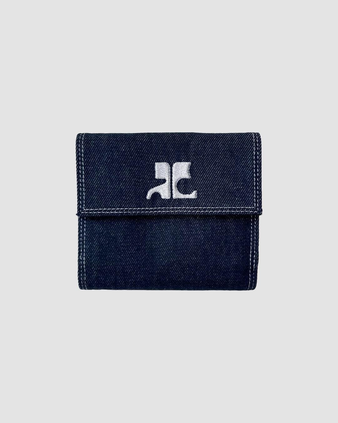 COURREGES denim wallet