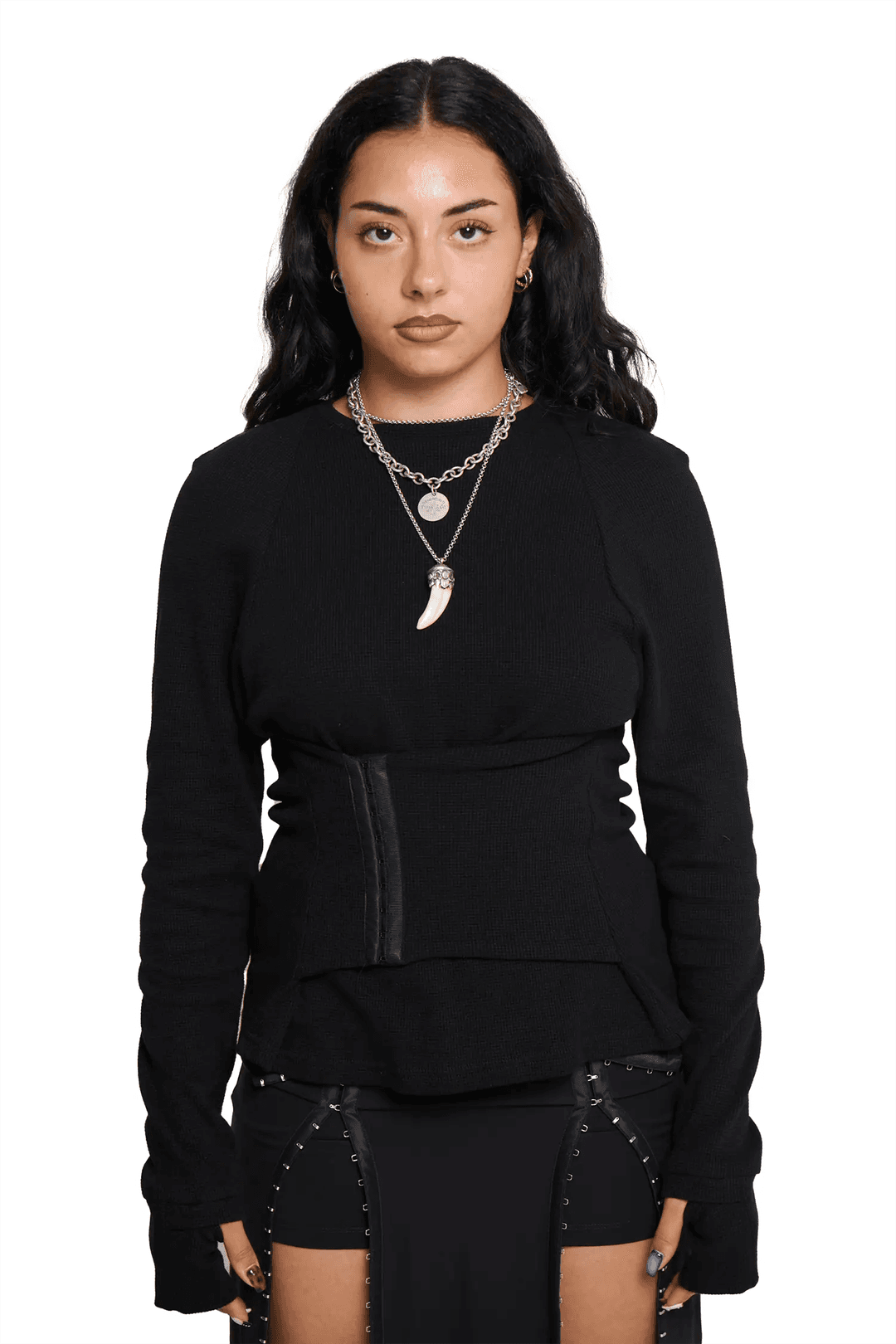 Wrapped Top - Black - XS