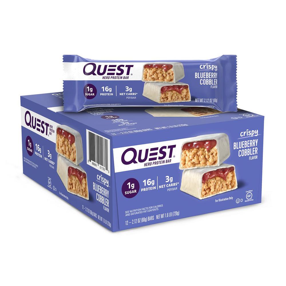 히어로 프로틴 바 크리스피 블루베리 코블러, 12 개입