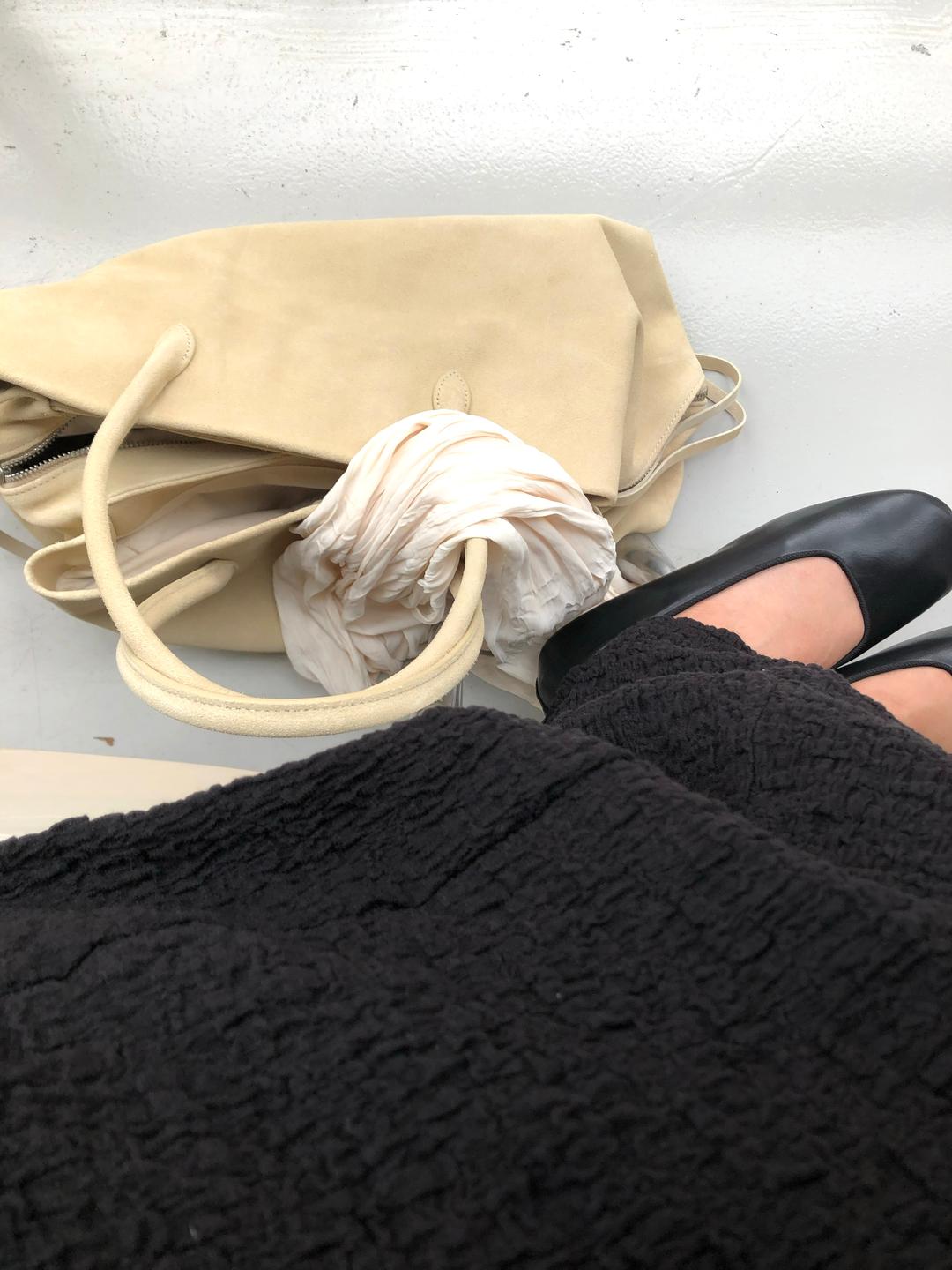 Wrinkle banding long sk-2color