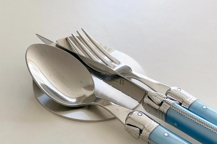 킹 커트러리 받침 원형 양식기 수저 레스트  스테인레스 스텐 실버