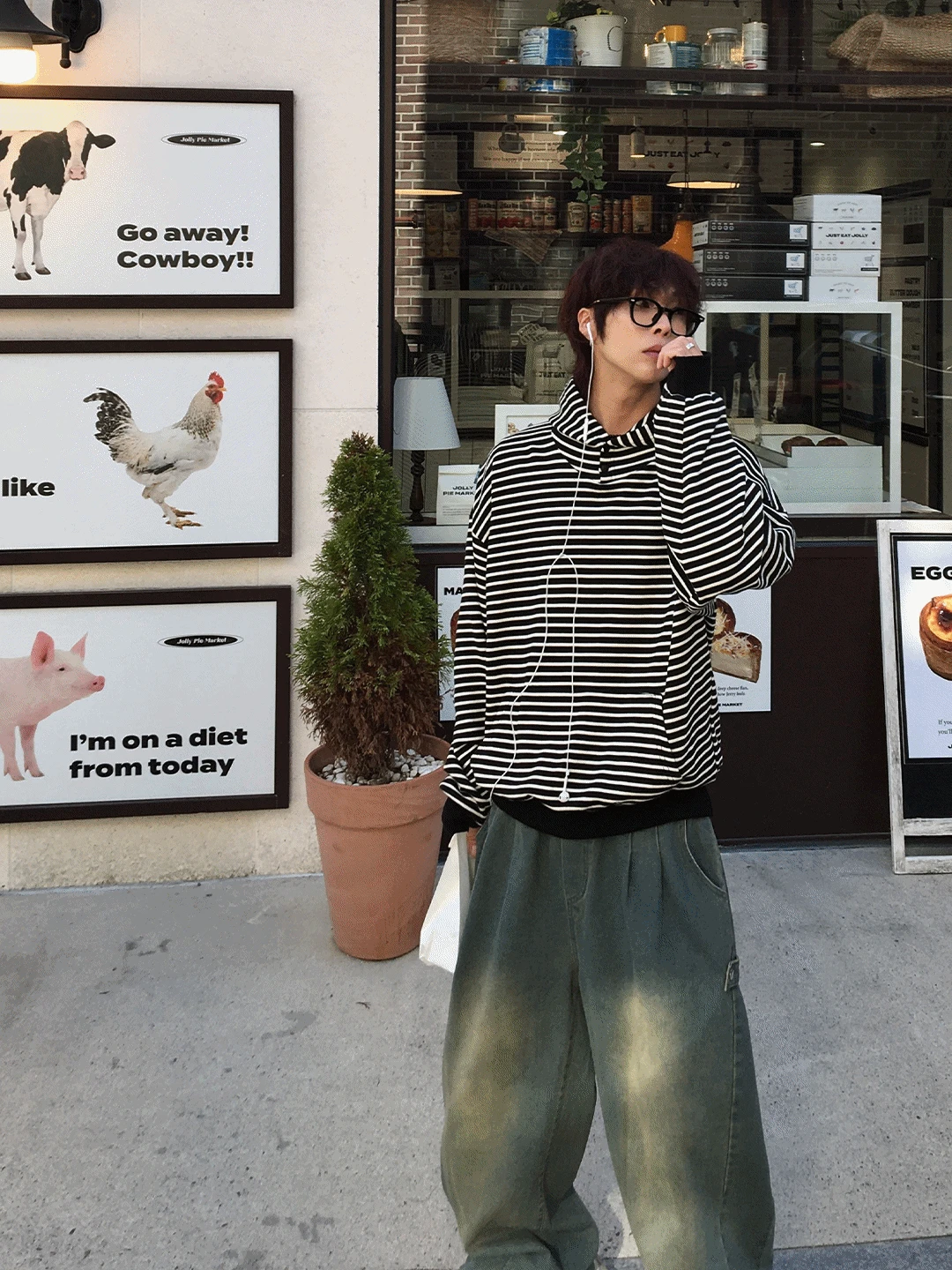 (핸드워머) SG 버튼 단가라 후드티