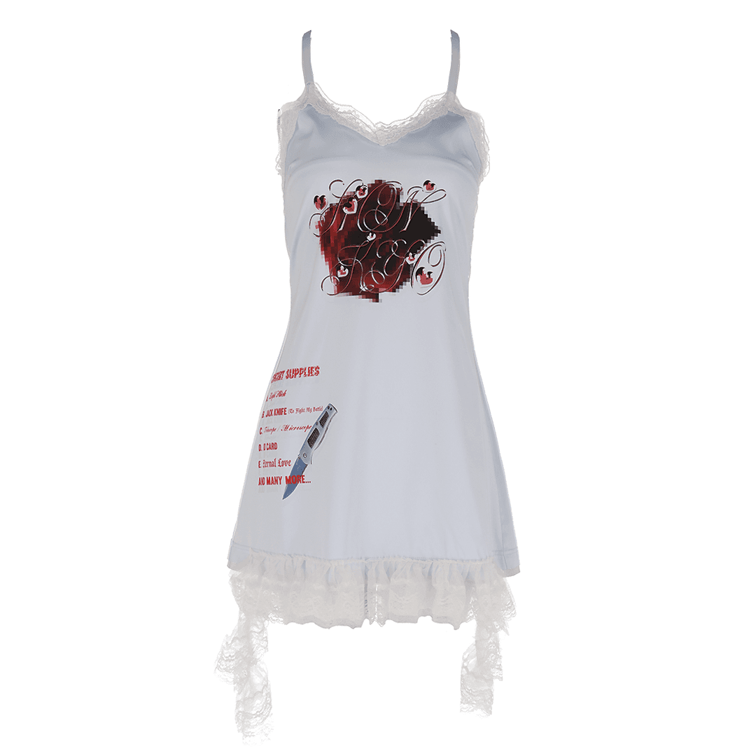 Concert Supply Rose Slip Dress