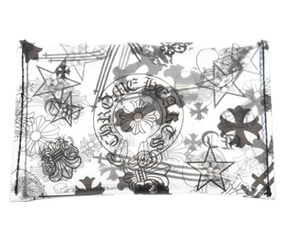 정품 새상품 크롬하츠 PVC 비닐 투명 카드 지갑 블랙 재고한개 바로배송﻿﻿﻿﻿[관부가세포함]