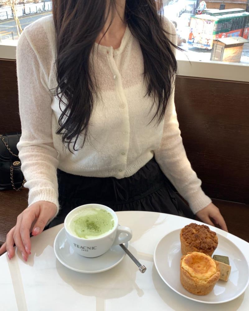 [프리마인] 르네 모헤어 크롭 니트 가디건 3color