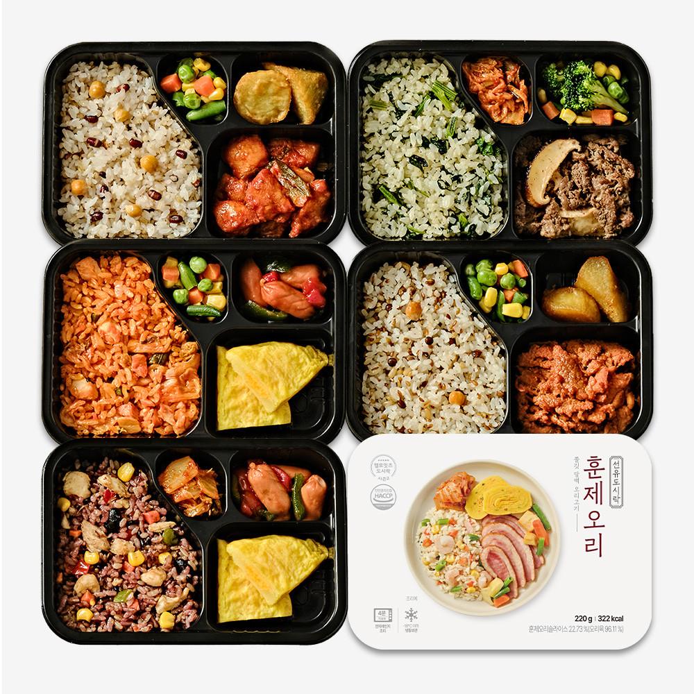 헬로잇츠 선유 아침 점심 간편 건강식 냉동 2주 식단관리 단백질 도시락 6입 세트 [원산지:상세설명에 표시]