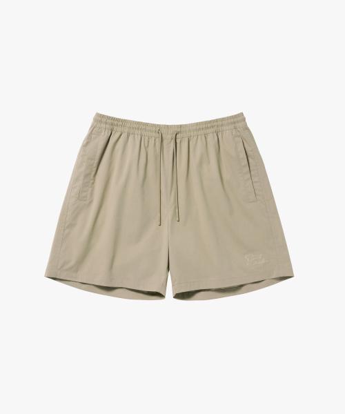 SCRIPT CHINO SHORTS-BEIGE