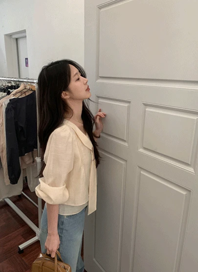 엠마 타이 블라우스 2color *연휴이후순차출고