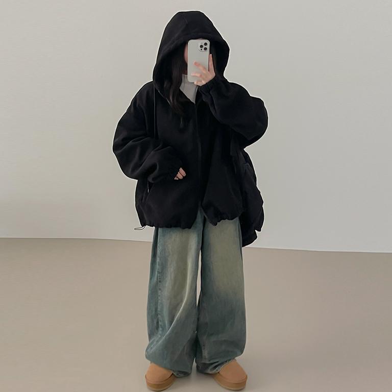 핫텐 [남녀공용/전체양털안감!] 뭉글뭉글 코듀로이 후드집업/골덴 자켓