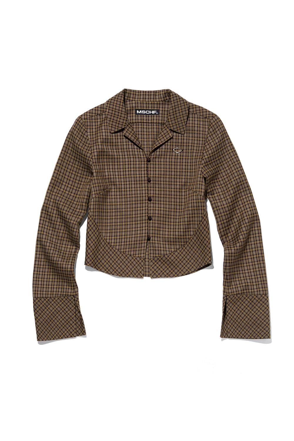 CHECKERED SHIRT_BROWN MULTI