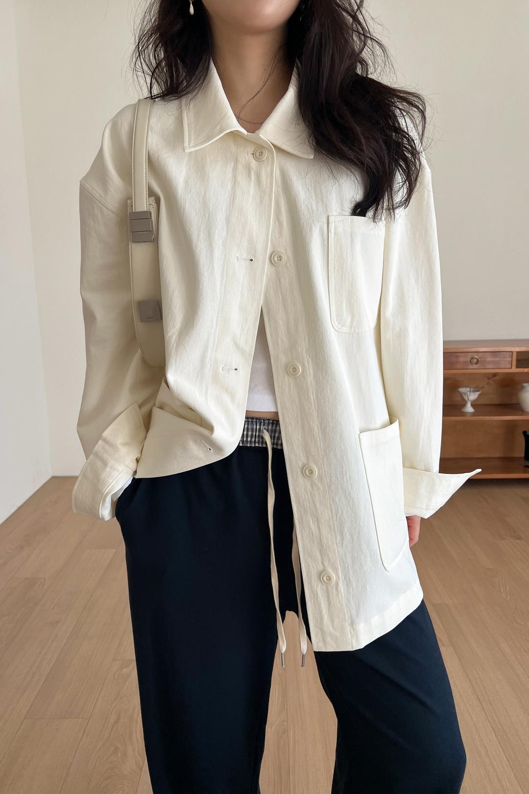 Canvas Pocket Jacket (ivory)