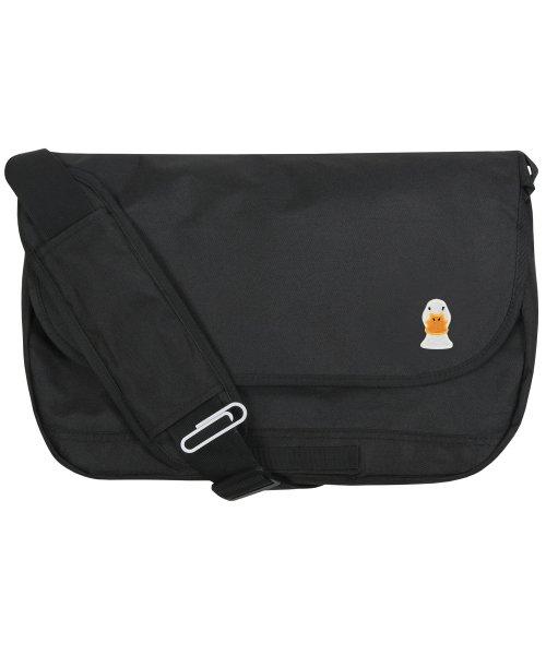[BAG&ACC]덕 페이스 자수 크로스 메신저백_블랙