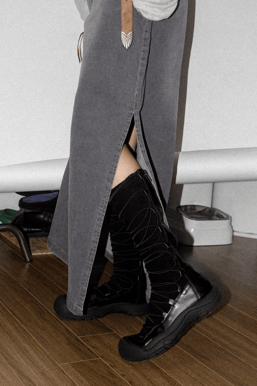 string long boots