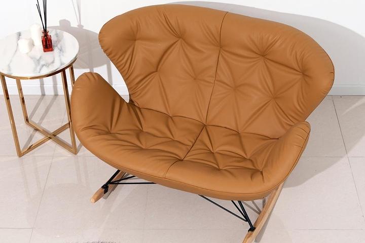 몬테즈 2인용 나파가죽 디자인 흔들 소파