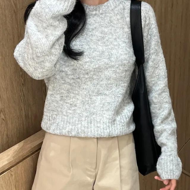 머핀 보카시 라운드 크롭 니트 가을 겨울 5colors