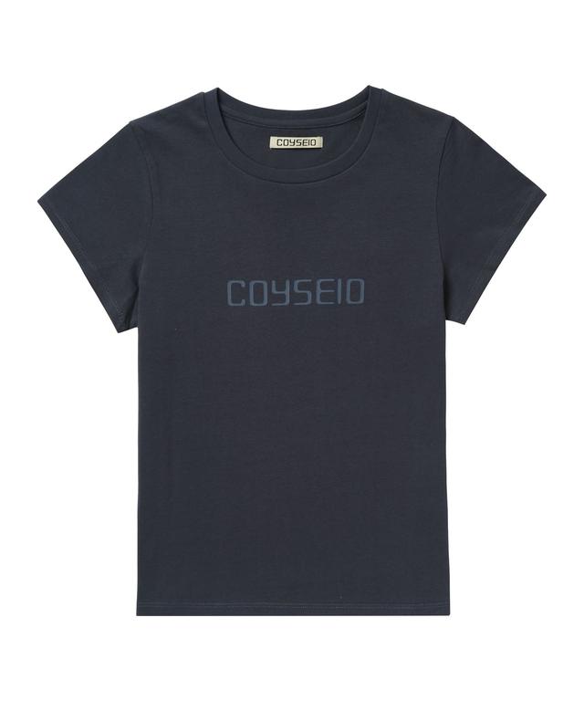 coyseio PRONG SNAP MINI LOGO TEE NAVY