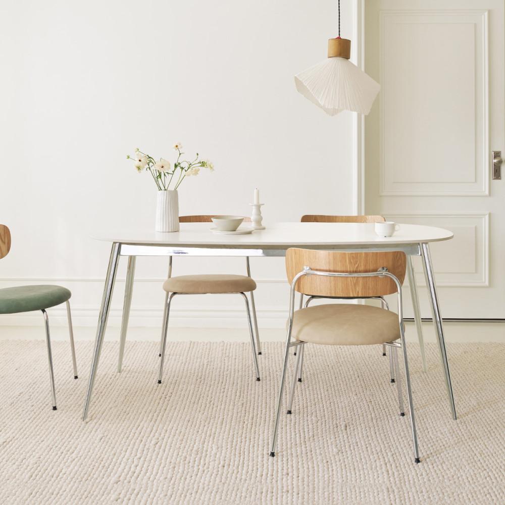 리벤 세라믹식탁 타원형식탁 카페테이블 미드센츄리테이블