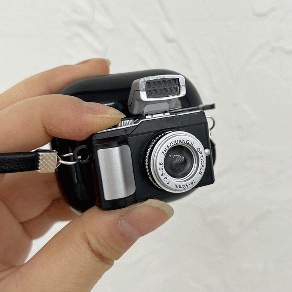 찰칵 레트로 빈티지 입체 카메라 에어팟 케이스