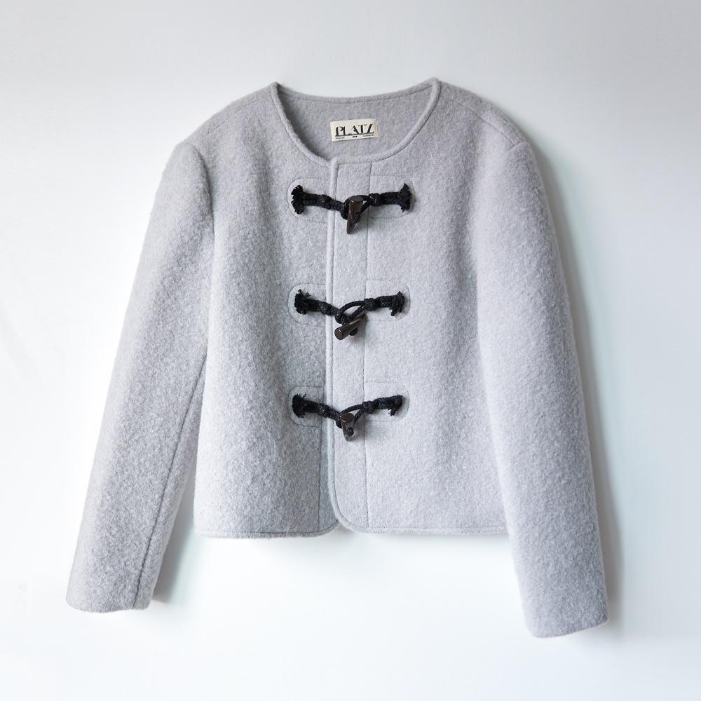 Edu Wool Duffle Jacket (Sky Blue)