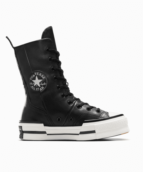 컨버스(CONVERSE)  척 70 플러스 엑스하이 레더 블랙 A08340C - 사이즈 & 후기 | 무신사