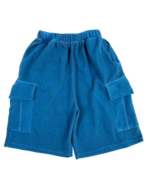 Pigment Sweat Cargo Shorts blue