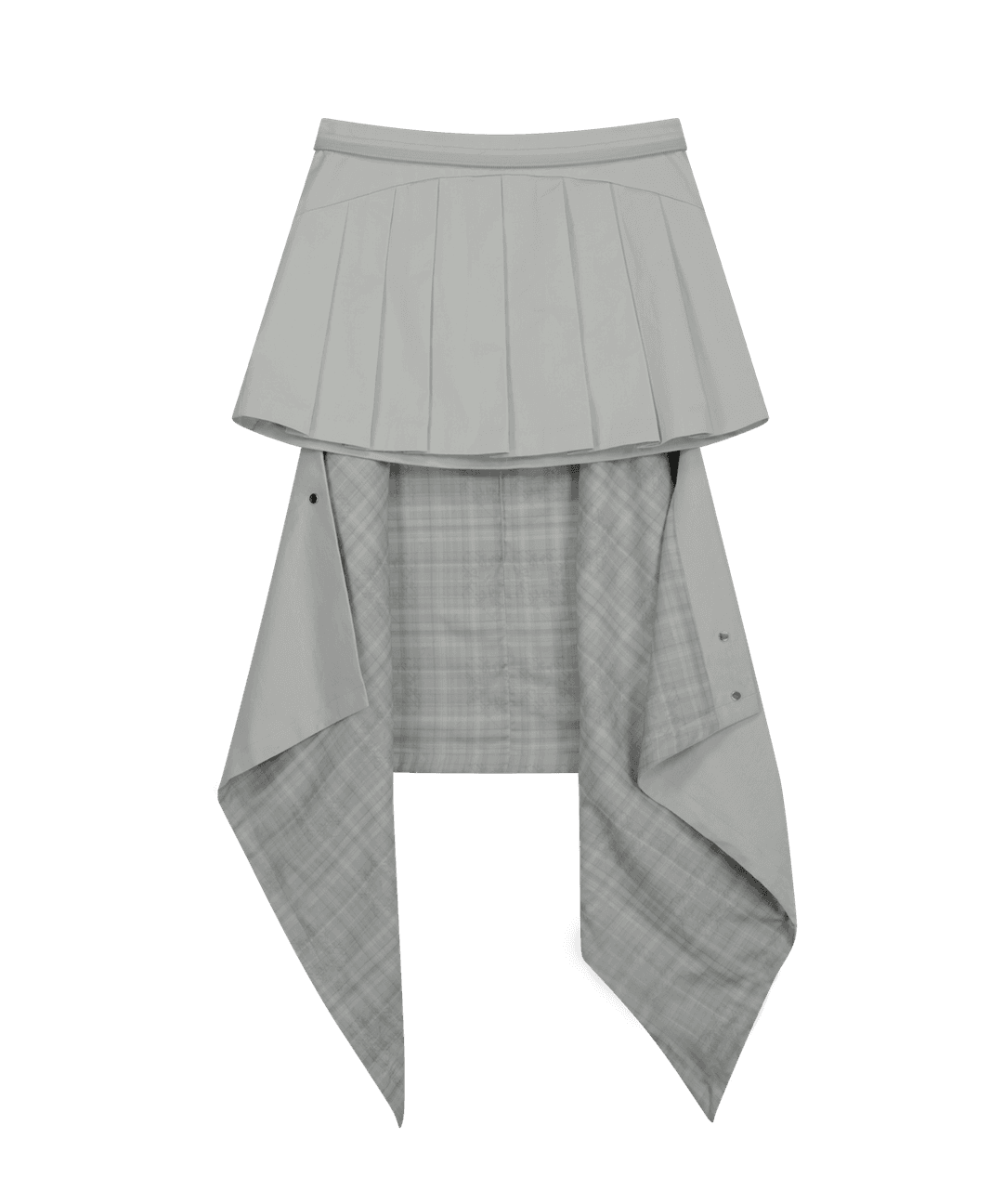 Multipanel Pleats Skirt / Warm Grey